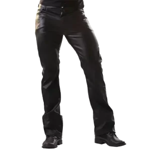 Leatherette Classic Cut Jeans